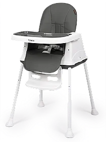 Стульчик для кормления Roby серый