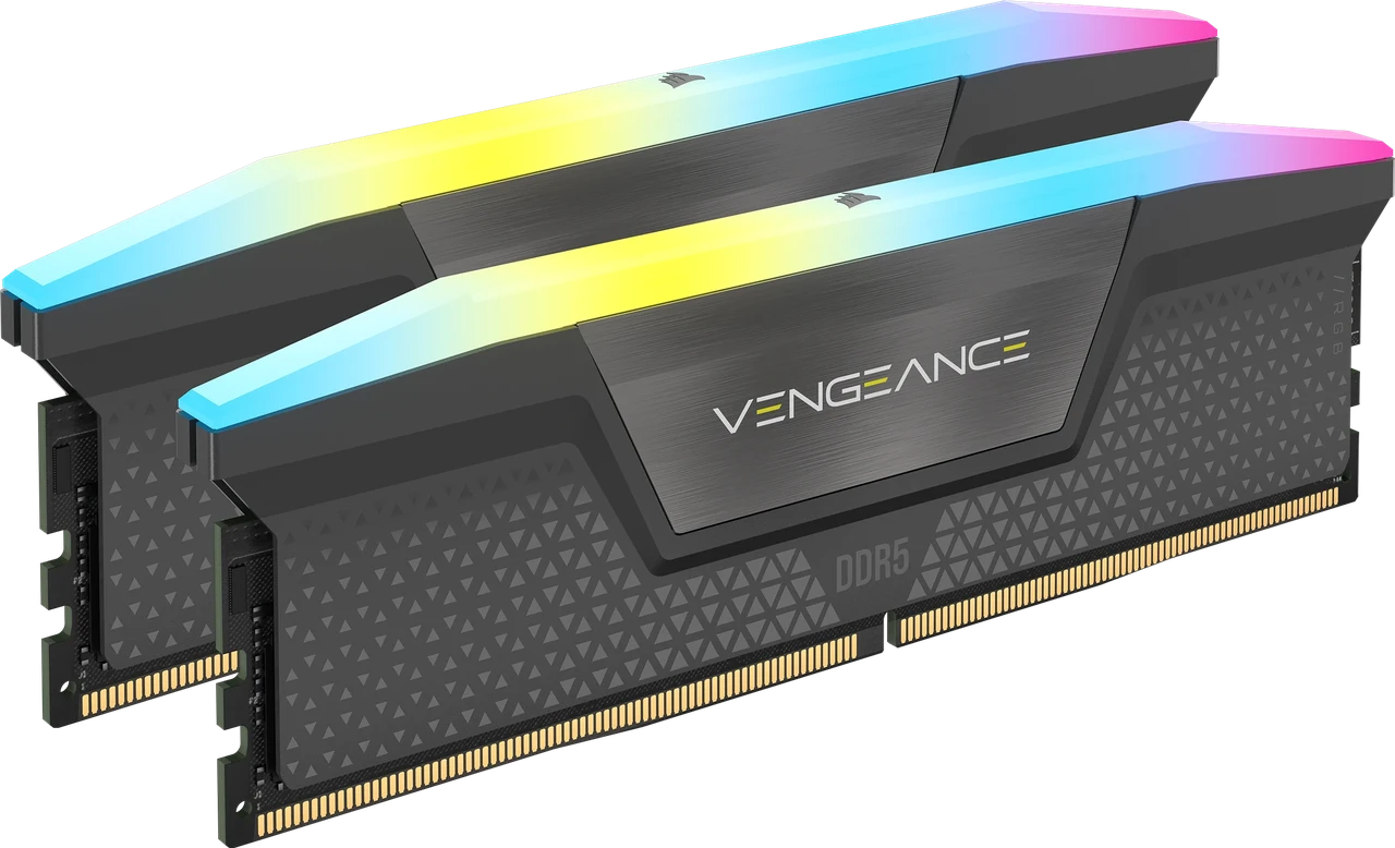 Комплект модулей памяти Corsair Vengeance RGB DDR5 5600MHz 32GB (CMH32GX5M2B5600Z40)