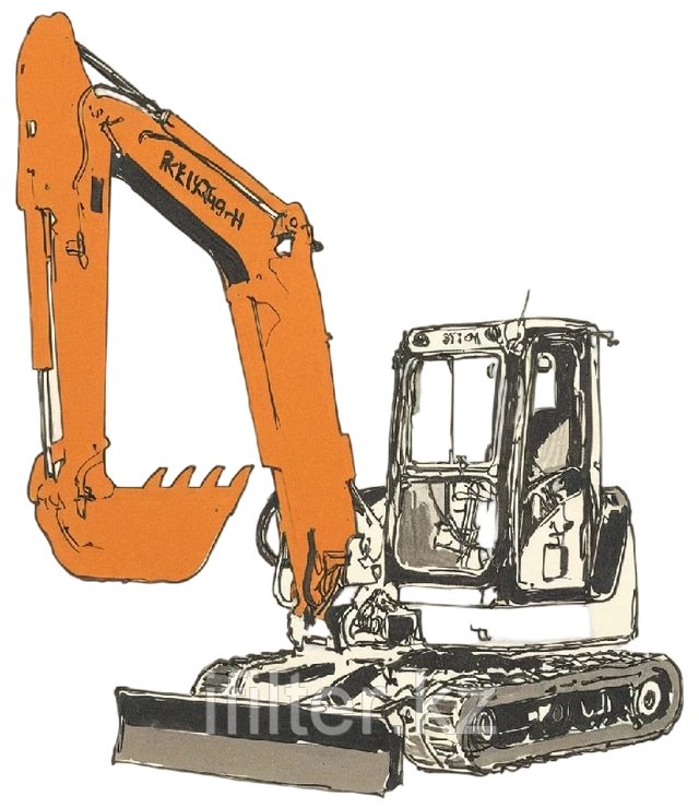 HITACHI EX 60SR w/Engine Nissan FD3304 HITACHI EX 60SR w/Engine Nissan FD3304