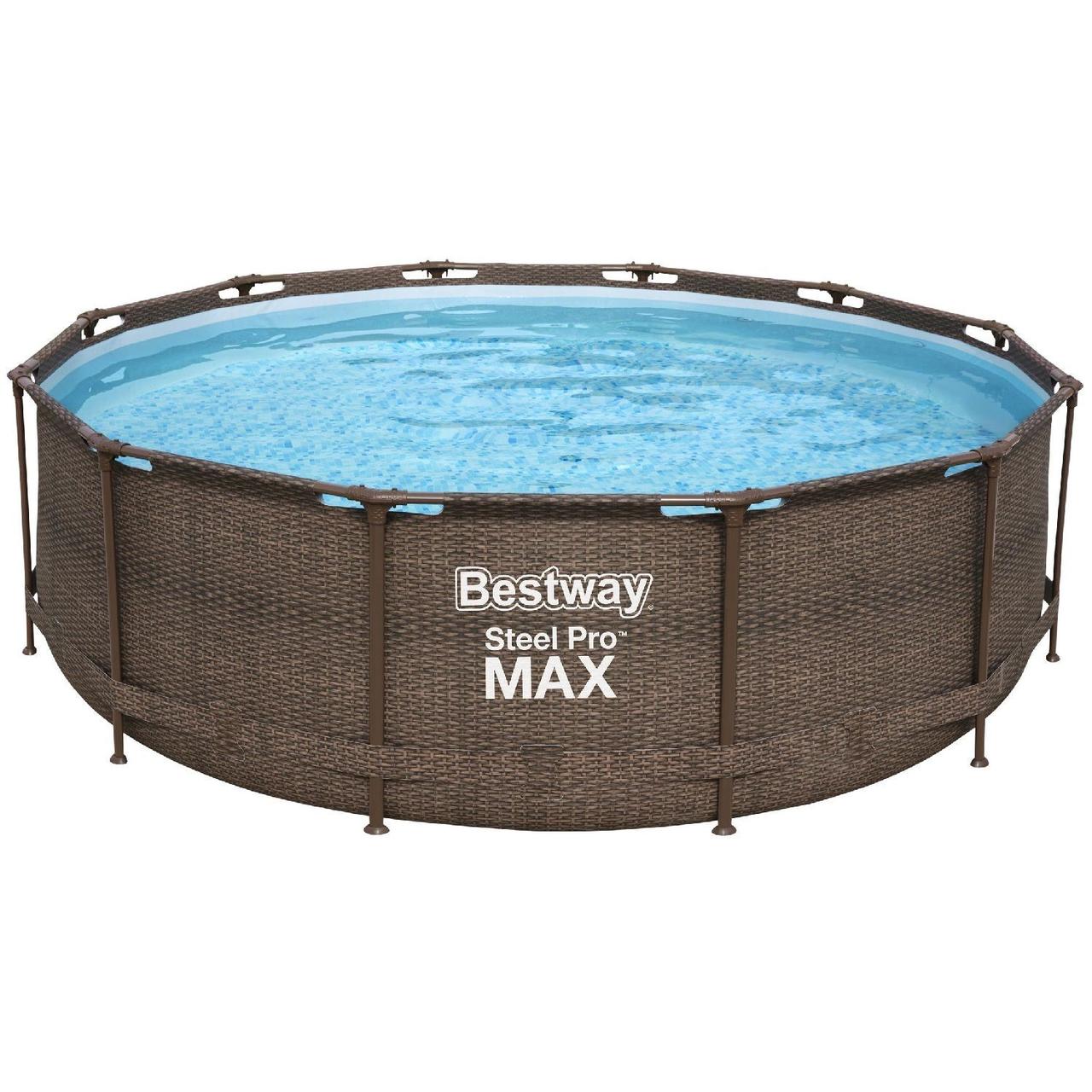 Бассейн каркасный Steel  Pro MAX (56709) 3.66m x  1.00m Round Pool Set, фото 1