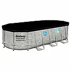 Бассейн каркасный Bestwayй Steel  Pro MAX (56716) 5.49m x  2.74m x 1.22m Splashview  Oval Pool Se, фото 4