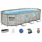 Бассейн каркасный Bestwayй Steel  Pro MAX (56716) 5.49m x  2.74m x 1.22m Splashview  Oval Pool Se, фото 5