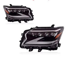 Передние фары на Lexus GX460 2014-19 дизайн 4LED