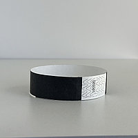 Контрольные (бумажные) браслеты Tyvek черный