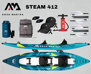 Каяк надувной двухместный AQUA MARINA STEAM-412