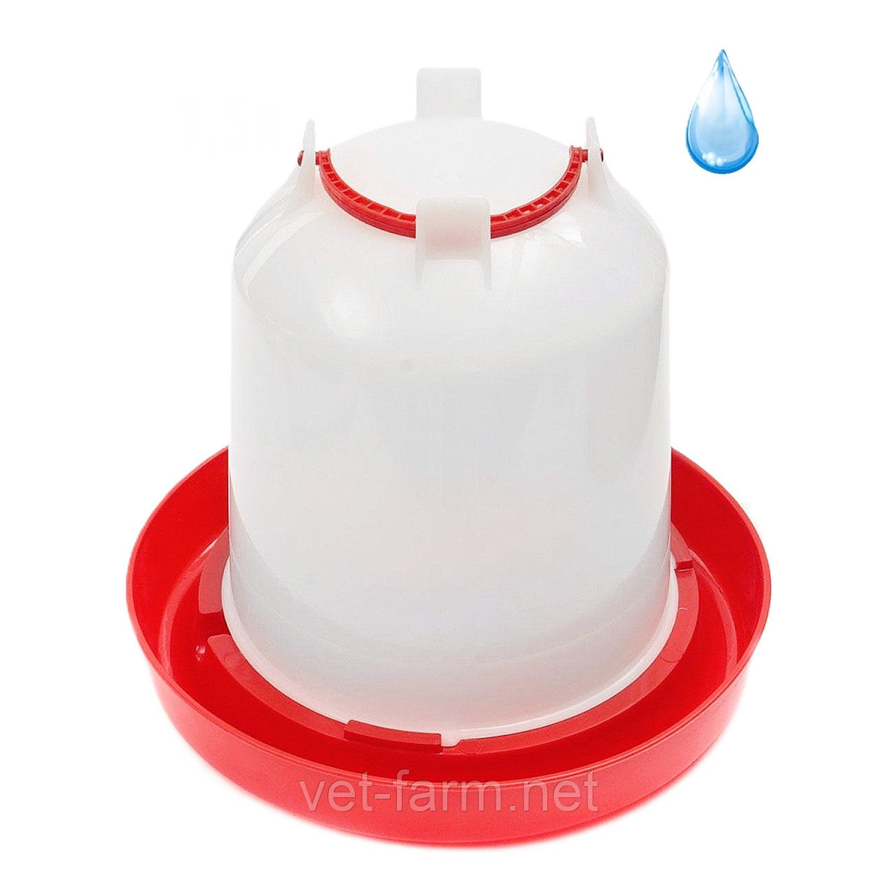 Поилка для кур бункерная 1,5, фото 1