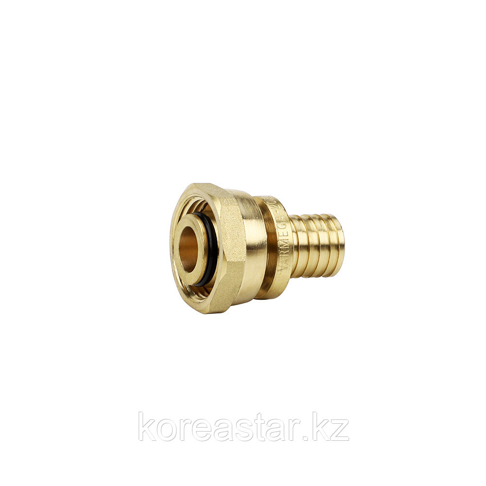 Муфта латунная 20x3/4 Varmega Slide-fit с накидной гайкой и евроконусом