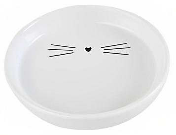 Миска керамика для кошек, белая, 280 мл