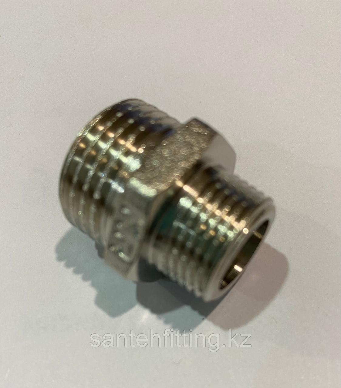 Латунь ниппель 1/2 х 3/8 # KF.N0406 Koer, фото 1