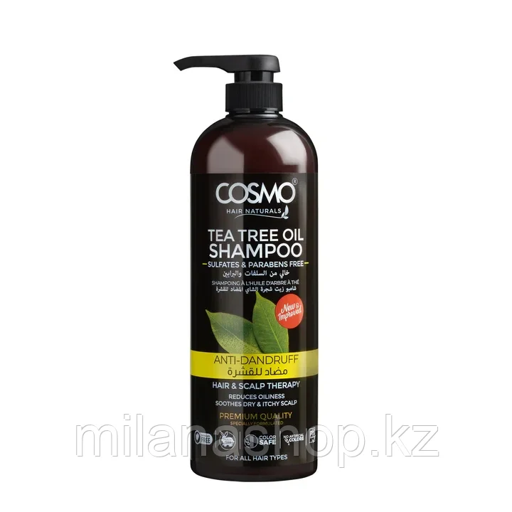 Cosmo Shampoo Tea Tree Oil - Шампунь для волос Масло чайного дерева 1000 мг, фото 1