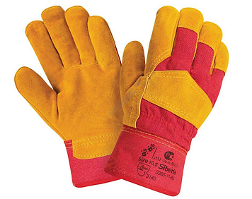 Перчатки спилковые комбинированые