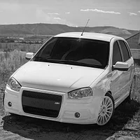 Передний бампер "Lika 2" (АБС-пластик) для La-da Kalina 1