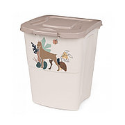 Контейнер ALTA для корма "Dogs" 36л (бежевый) М8294