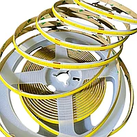 Светодиодная лента COB 480 точек/м, 8 мм, 24 В, 10 Вт/м,6500K (нетральный белый).