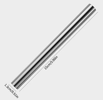 Магнит цилиндр длинный, серебряный