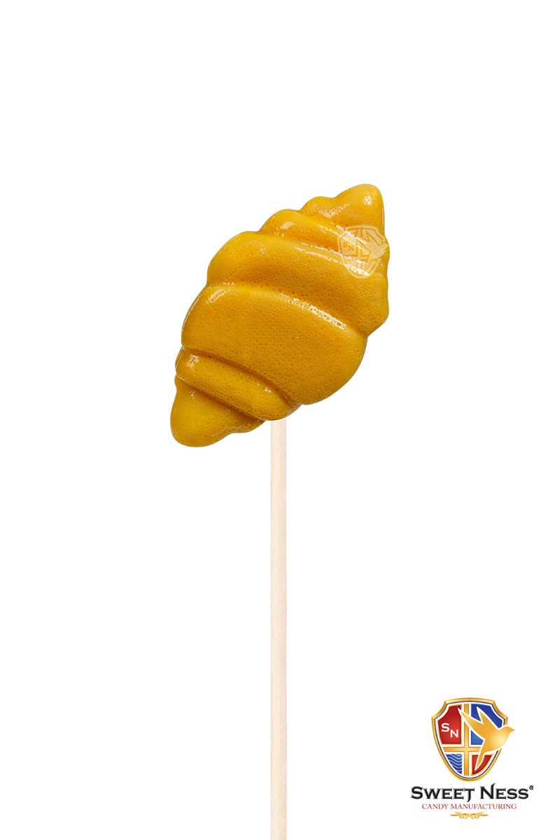 Карамель леденцовая в виде Круассана 20 гр. (изомальт) Sweet Ness (21 шт в шоубоксе)