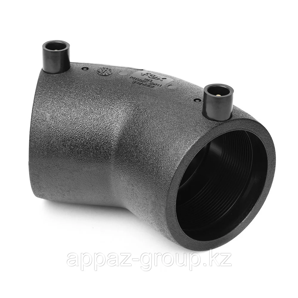 Электросварной отвод  для полиэтиленовых труб 45*   110 мм, фото 1