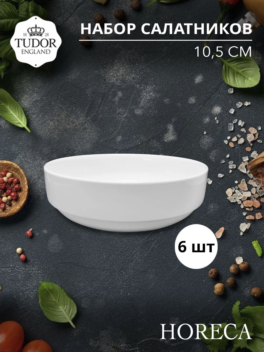 Салатник 10,5 см HORECA TU2437-1 (набор 6шт) TUDOR