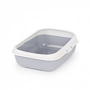 Лоток ALTA для кошек малый (с бортами) (серый) М8544