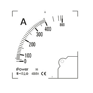 Шкала для амперметра iPower 400/5