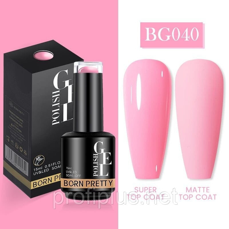 BORN PRETTY гель-лак New Color BG040 глянцевое 15 мл