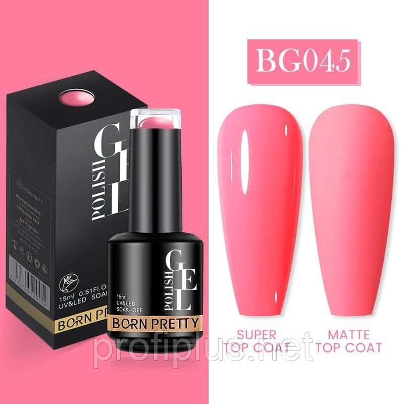 BORN PRETTY гель-лак New Color BG045 глянцевое 15 мл