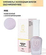 IQ BEAUTY лак Gold Hardener Rose 12.5 мл
