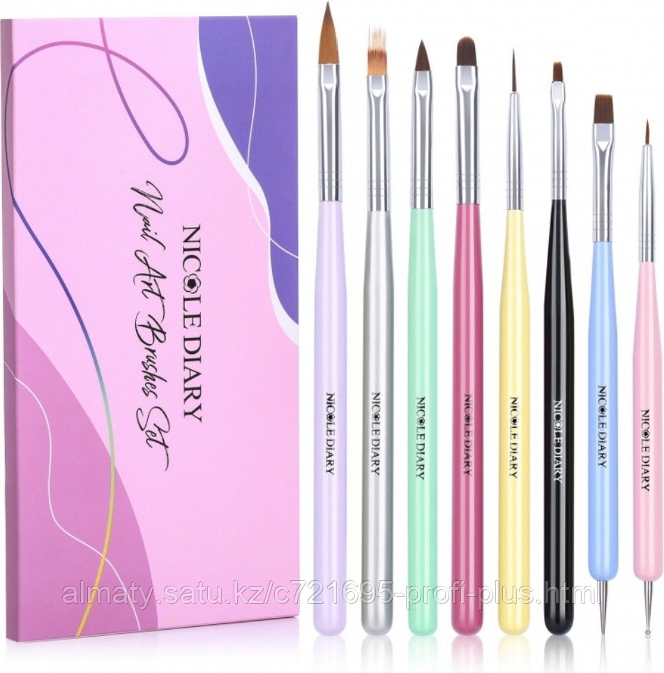 BORN PRETTY набор кистей 53736 пластик 8 шт, фото 1