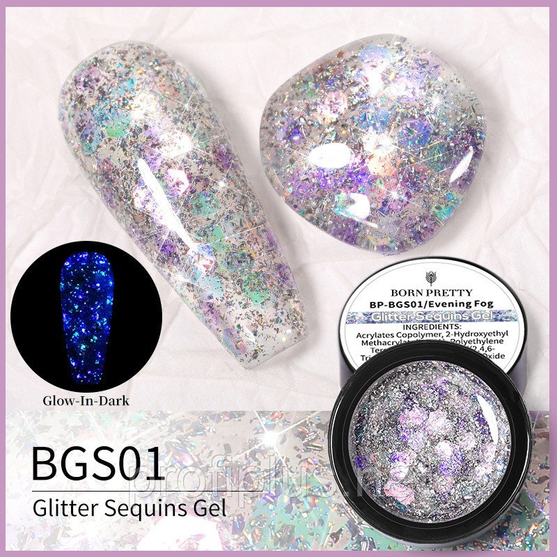 BORN PRETTY глиттер BGS01 1 шт, фото 1