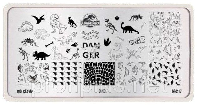 Go! Stamp пластины 217 Dino
