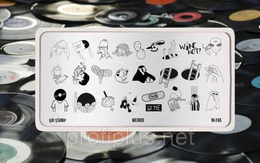 Go! Stamp пластины 245 Weirdo