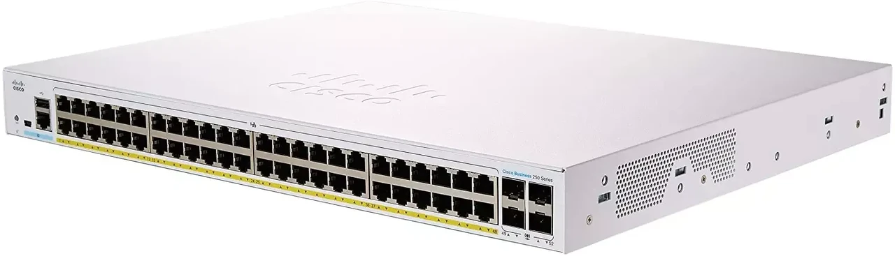 Коммутатор Cisco CBS250-48P-4X-EU