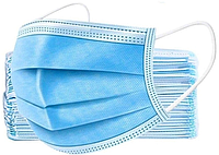 Маски одноразовые трехслойные №50