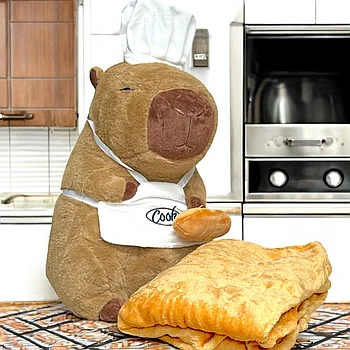 45см Капибара с пледом повар