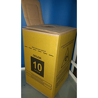 Контейнер для биологических отходов КБУ 10, 660x820, желтого цвета