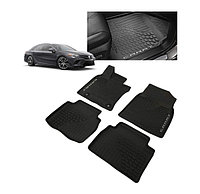 Коврики резиновые (черный цвет) на Camry V70/75 2018-23 (Оригинал)