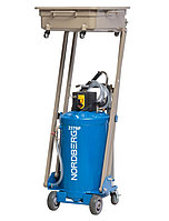 Установка для сбора масла пневматическая, 80 л, синяя