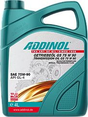 ADDINOL GETRIEBEOL GS 75 W 90 SAE 75W-90 (GL4), 4L