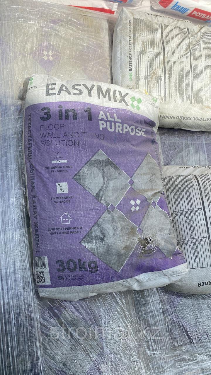 Изимикс 3в1 (30 кг) - Цементная штукатурка, Смесь Стяжка, Клей для блоков, фото 1