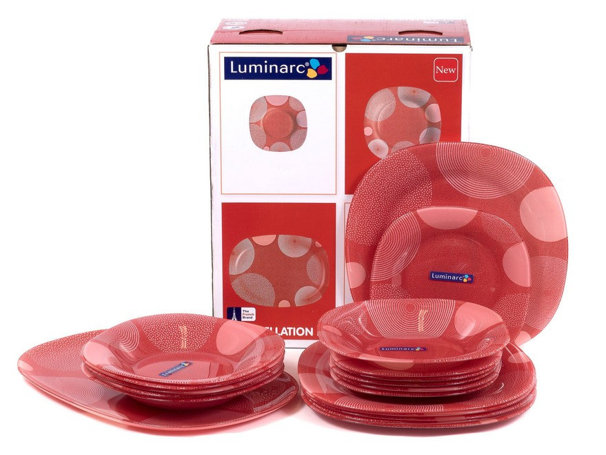 CARINA Constellation Red столовый сервиз на 6 персон из 19 предметов