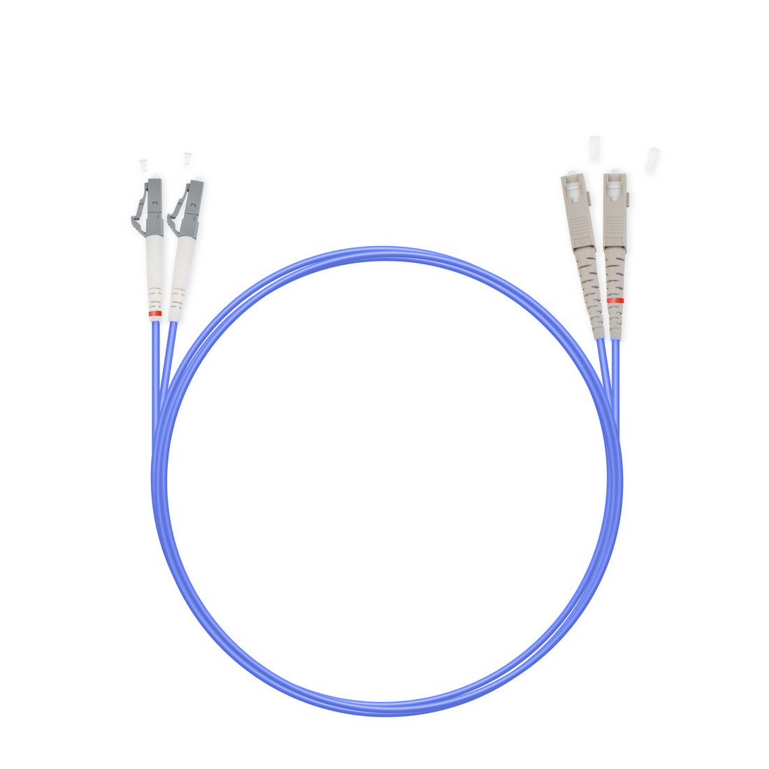 Патчкорд LC(UPC)-SC(UPC) MM OM4 3mm duplex LSZH - 2m