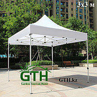 Усиленный белый шатер 3х3 м. Гармошка, Автоматический .