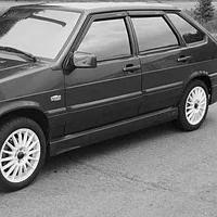 Накладки на пороги "AVR Cup" (стеклопластик) для La-da 2114 / 2115