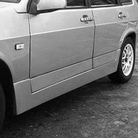 Накладки на пороги "Miller" со вставками на двери (стеклопластик) для La-da 2114 / 2115