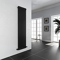 ВЕРТИКАЛЬНЫЙ РАДИАТОР СТАЛЬНОЙ ТРУБЧАТЫЙ ДВУХТРУБНЫЙ 1800 (боковое подключение) DUO 8 BLACK