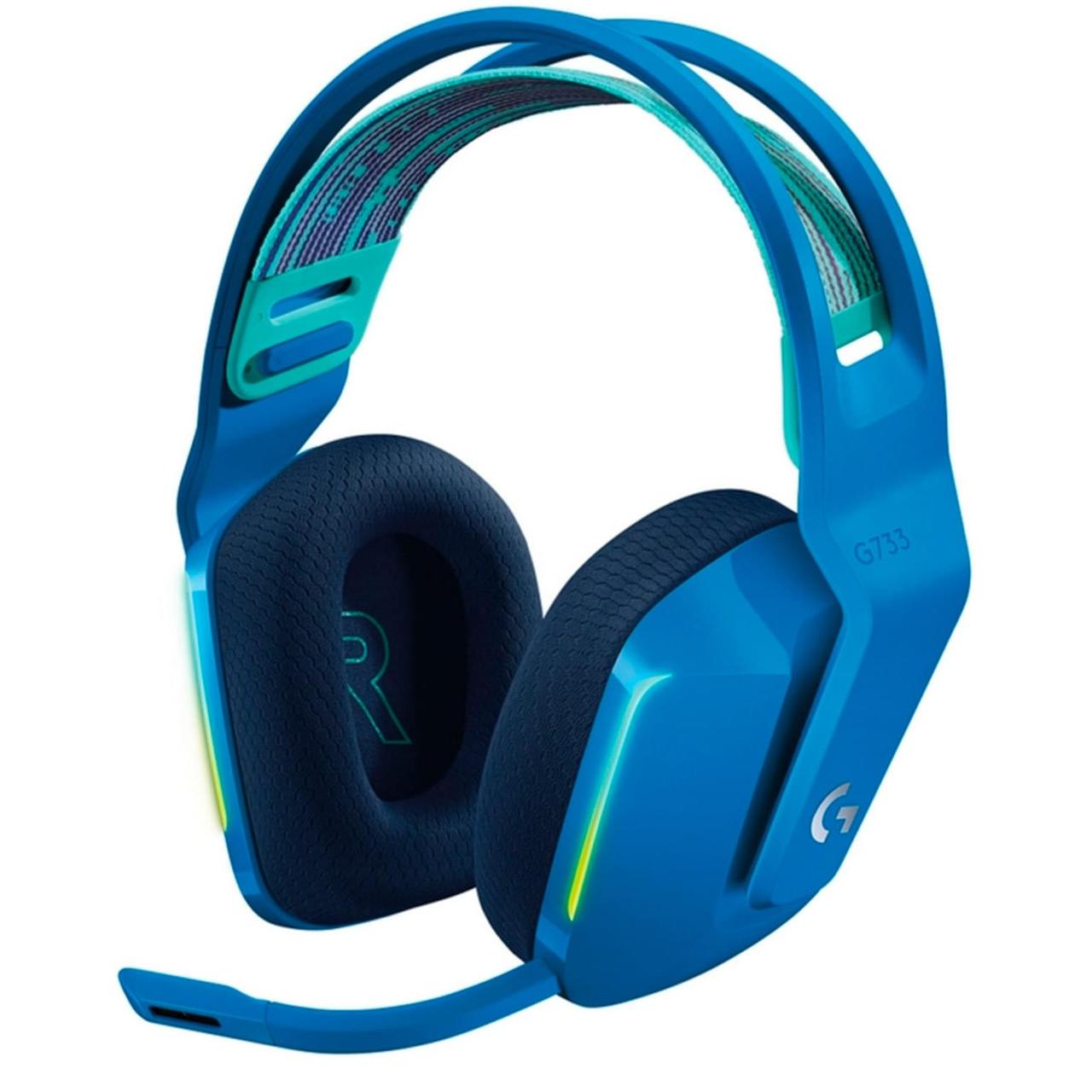 Logitech 981-000943 Гарнитура беспроводная игровая G733 LIGHTSPEED Wireless RGB Gaming Headset - BLUE