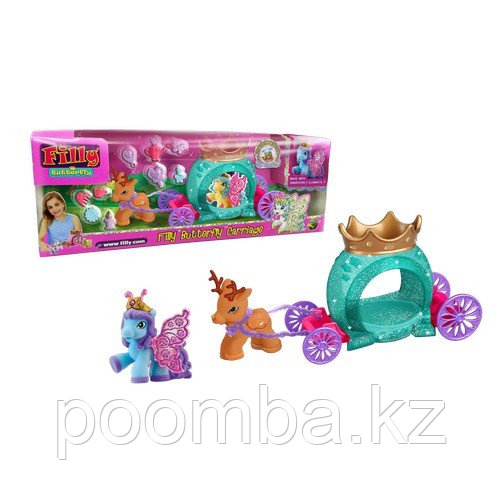 Игровой набор Filly Butterfly Glitter "Волшебная карета", 2 фигурки