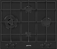 Варочная панель газовая SMEG PX364LMB черная эмаль