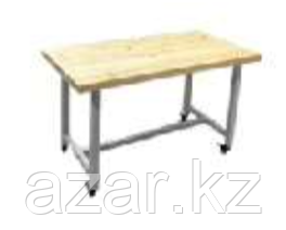 Верстак на металлическом каркасе со столешницей из деревянного бруса (CraftLab), размер 1200мм х 600мм х 750мм шт., фото 1