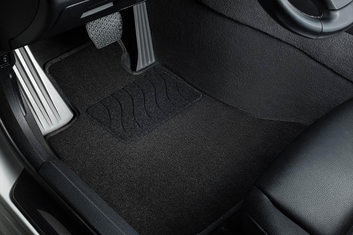 3D Ворсовые коврики в салон BMW 5 (F10) 4WD 2013-2016 черный